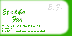 etelka fur business card